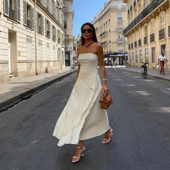 Strapless Maxi Dress Set-CALLISTARI