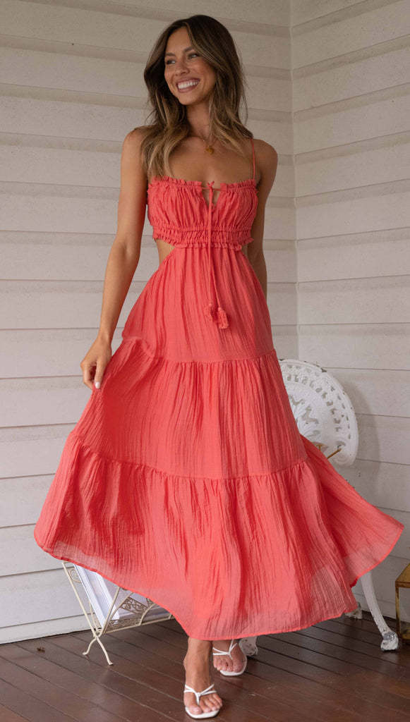 Lila Hollow Back Swing Dress-CALLISTARI