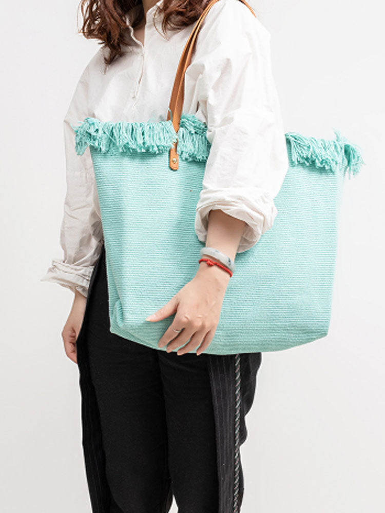 Canvas Tote Shoulder Bag-CALLISTARI