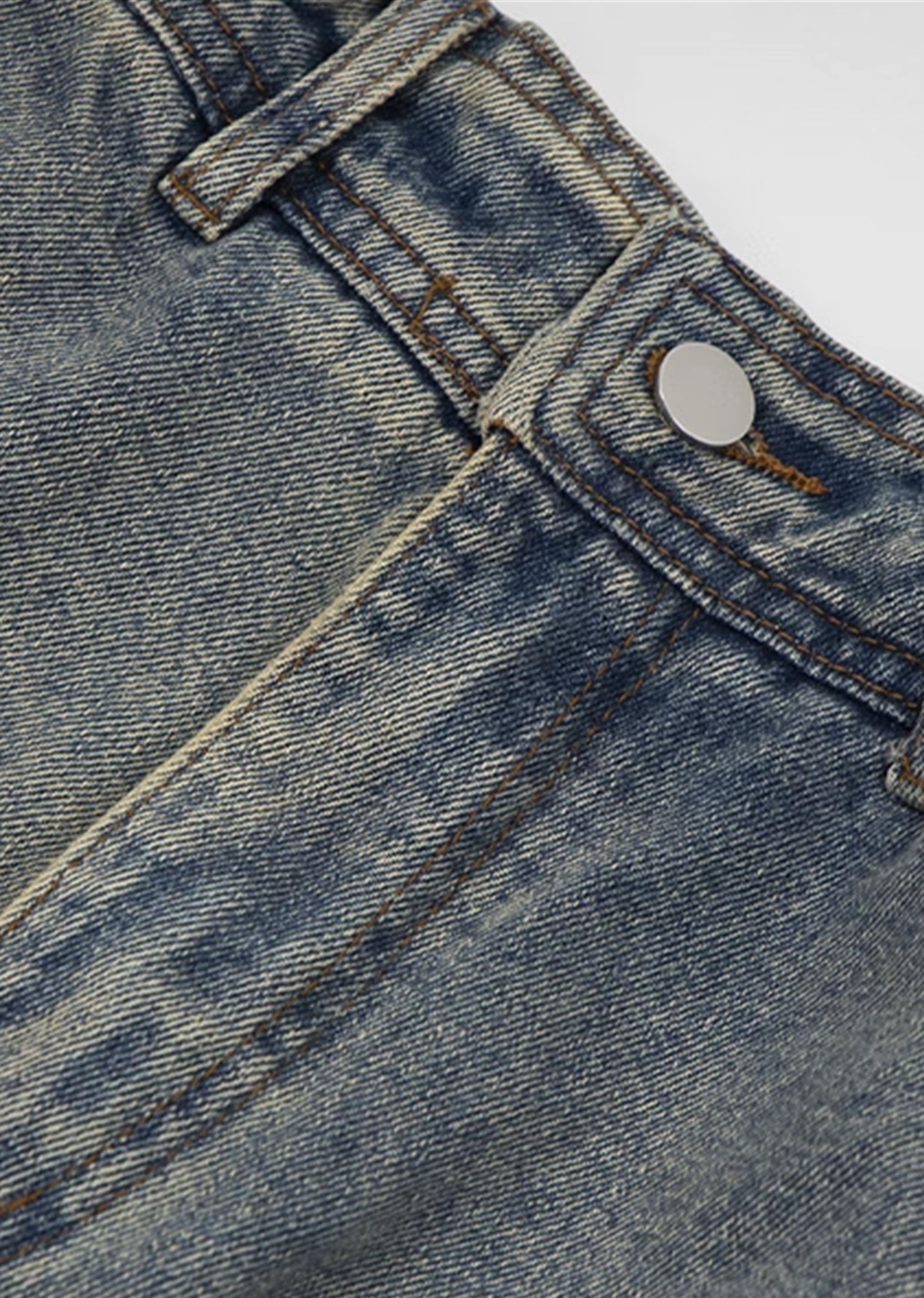 【7/15新作】Double Red Line Design Washed Denim Pants  HL3060-CALLISTARI