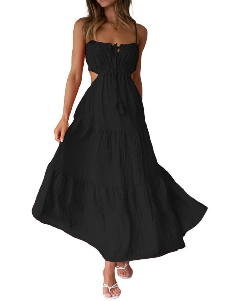 Lila Hollow Back Swing Dress-CALLISTARI