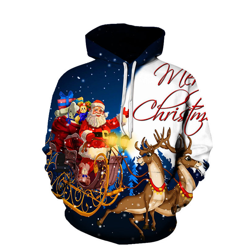 Christmas Santa Pattern Printed 3D Hoodie Collection-CALLISTARI
