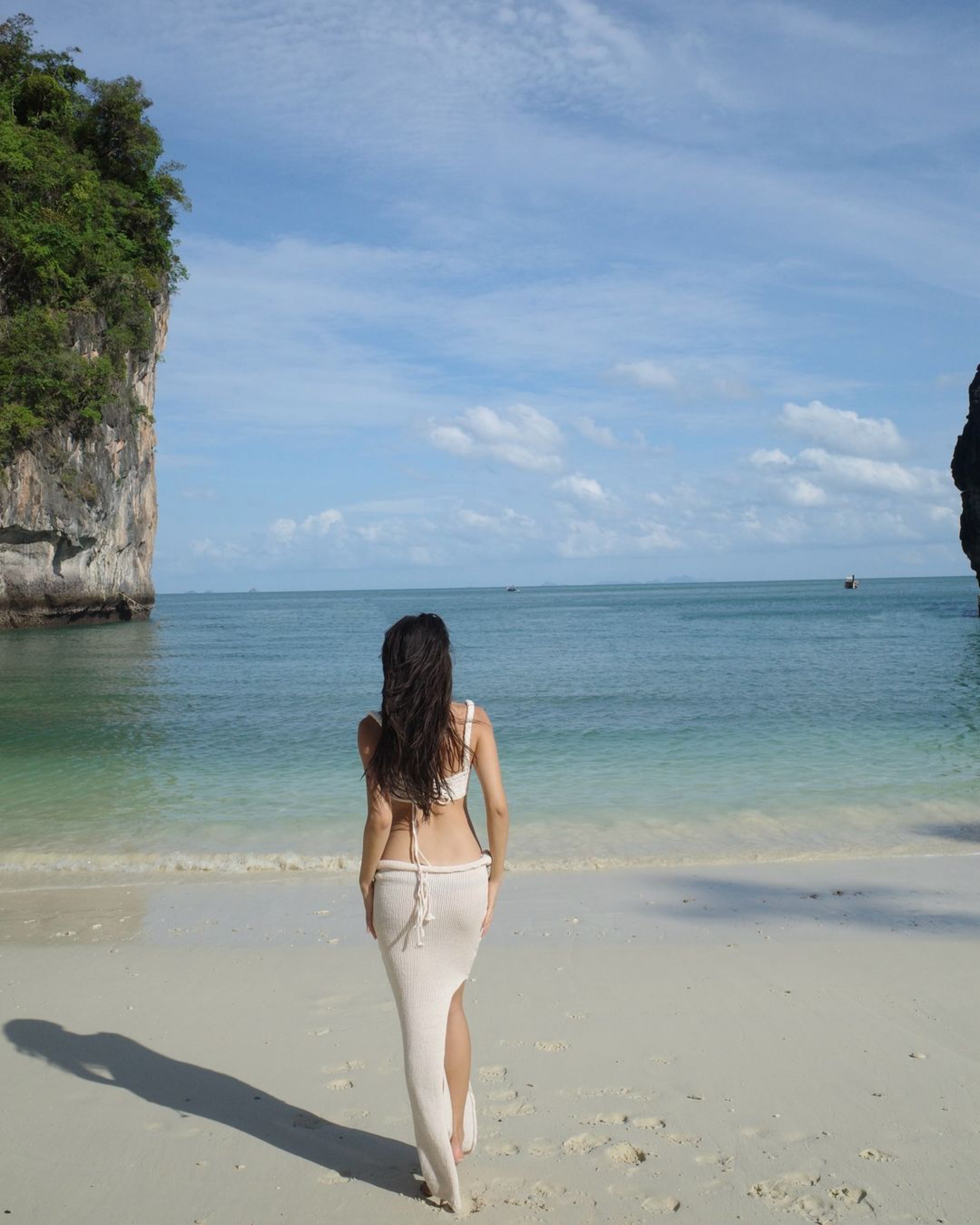 Sunset Resort Dress Knit Set