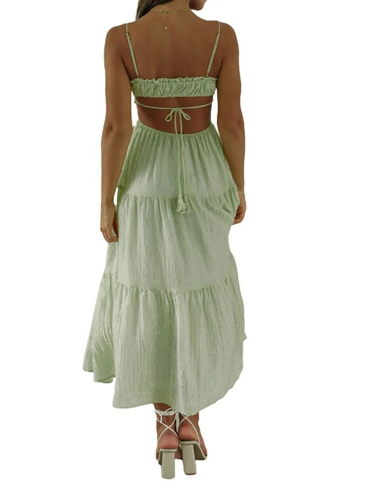 Lila Hollow Back Swing Dress-CALLISTARI
