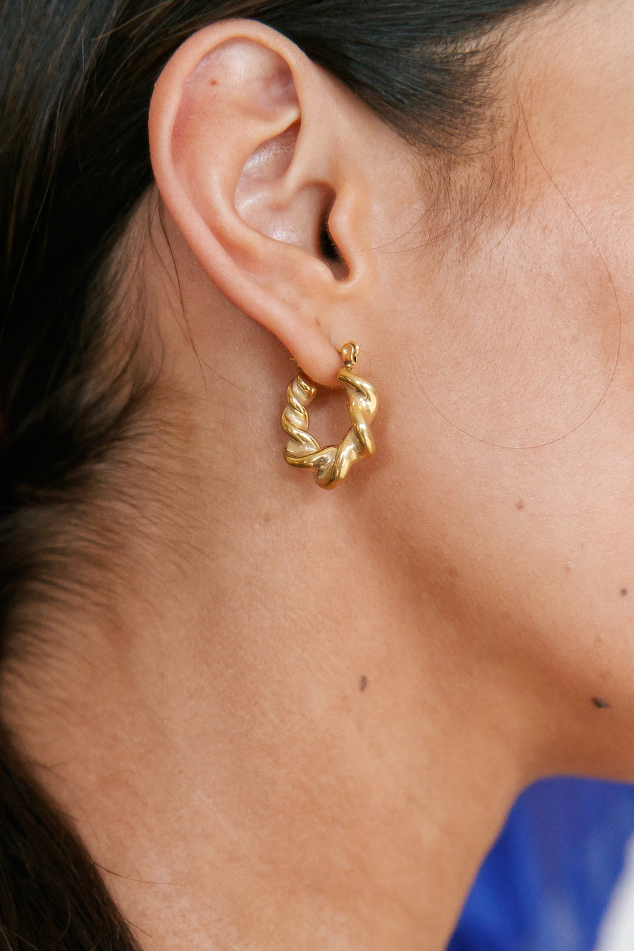 18K Gold Plated Renewed Palette Earrings-CALLISTARI