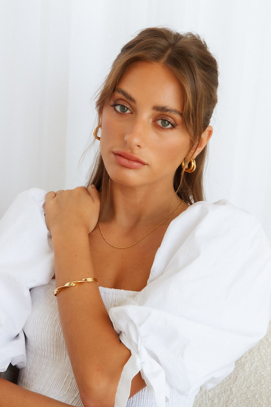 18K Gold Plated Pierce Of Your Heart Earrings-CALLISTARI