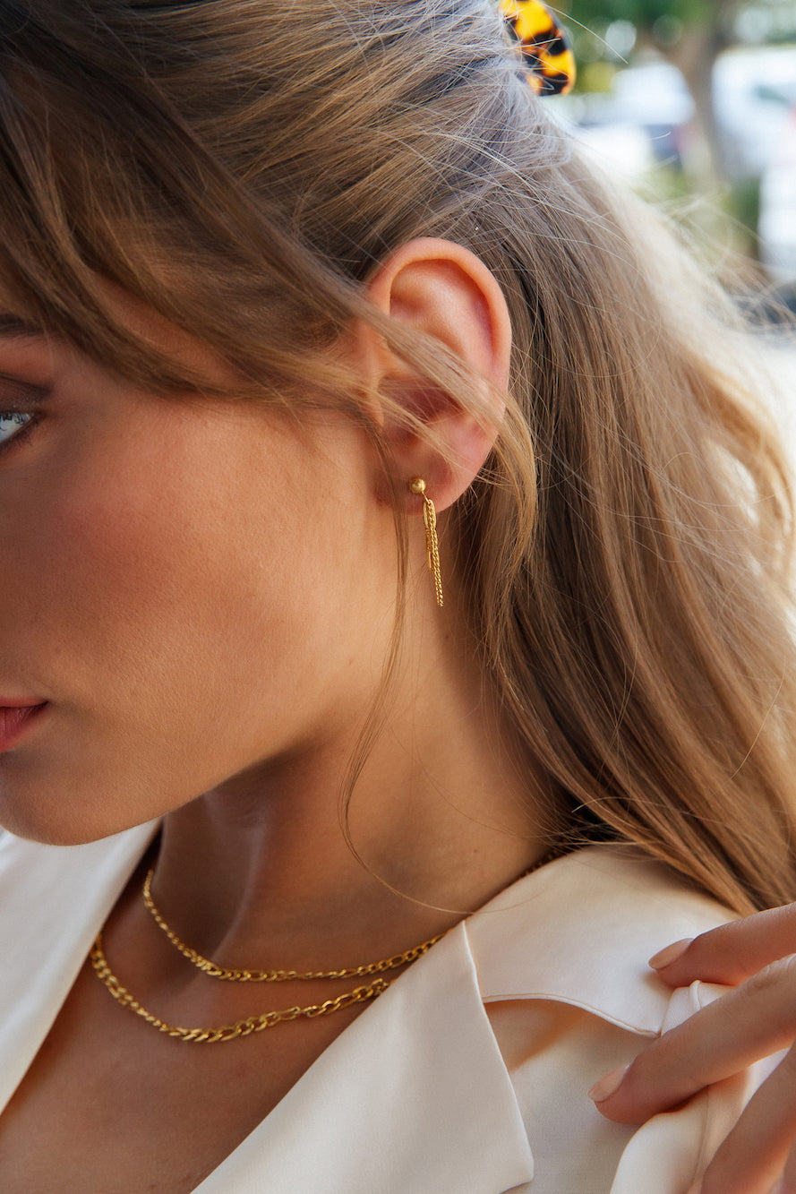 18K Gold Plated Tiffanys Secrets Earrings Gold-CALLISTARI