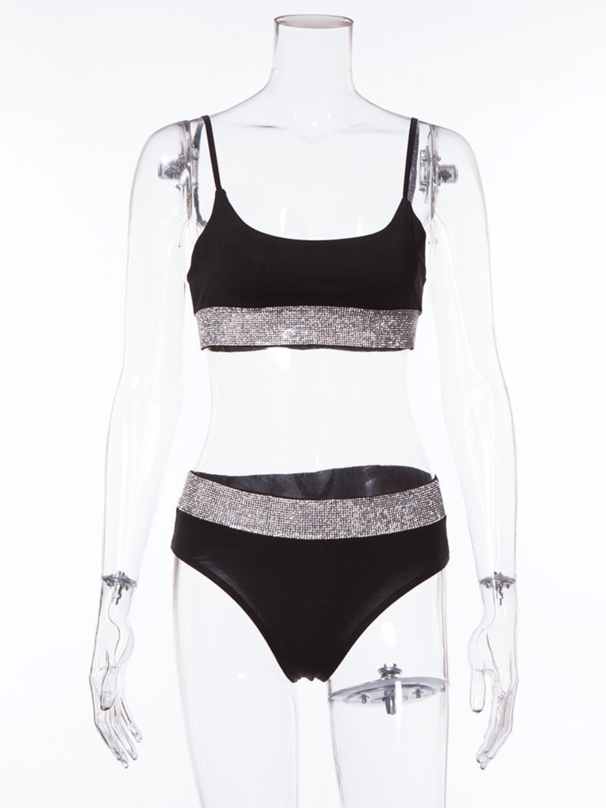 Azriel Rhinestone Bikini Two Piece Set - Mew Mews