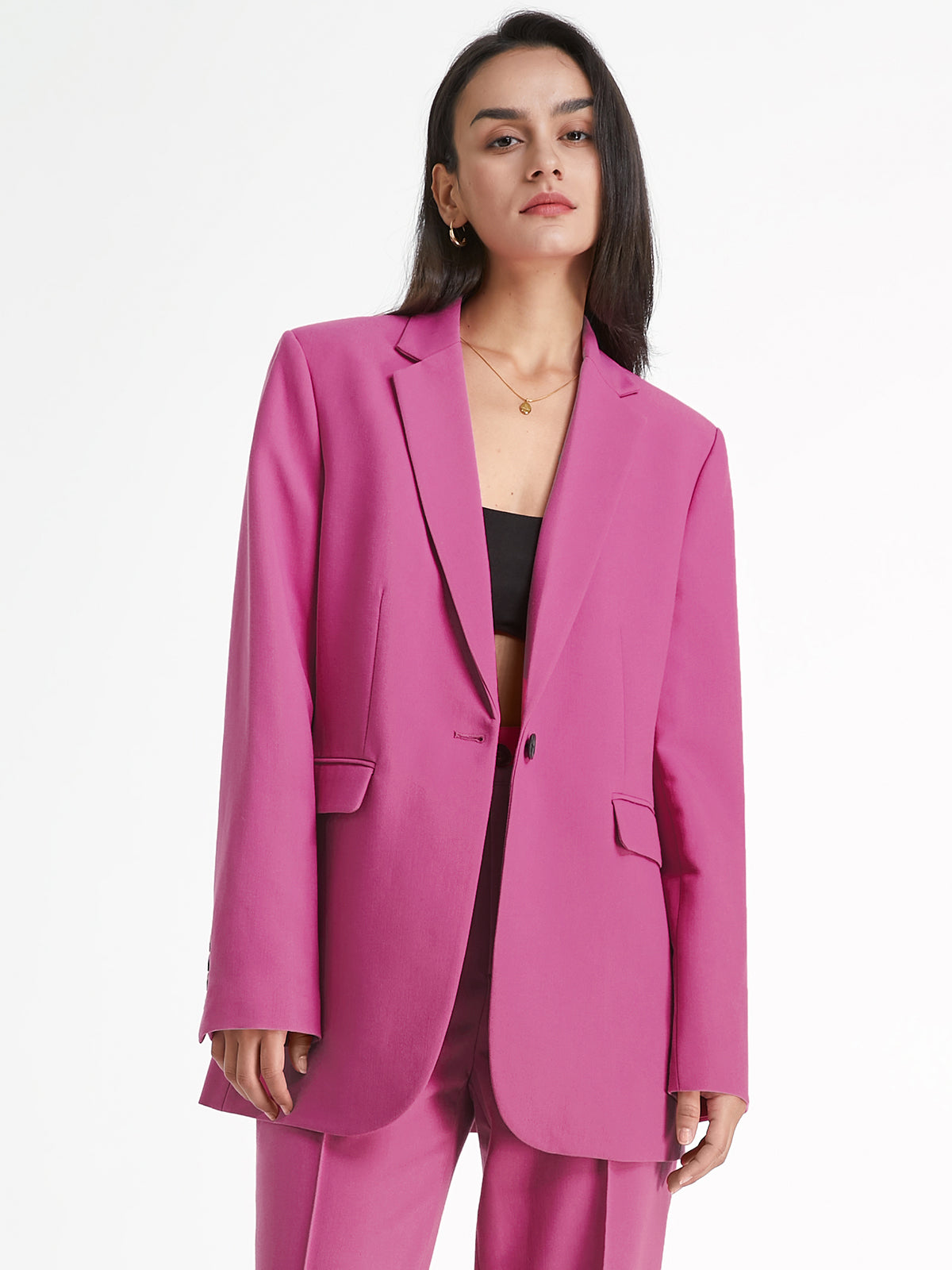 Solid Colored Essential Blazer-CALLISTARI