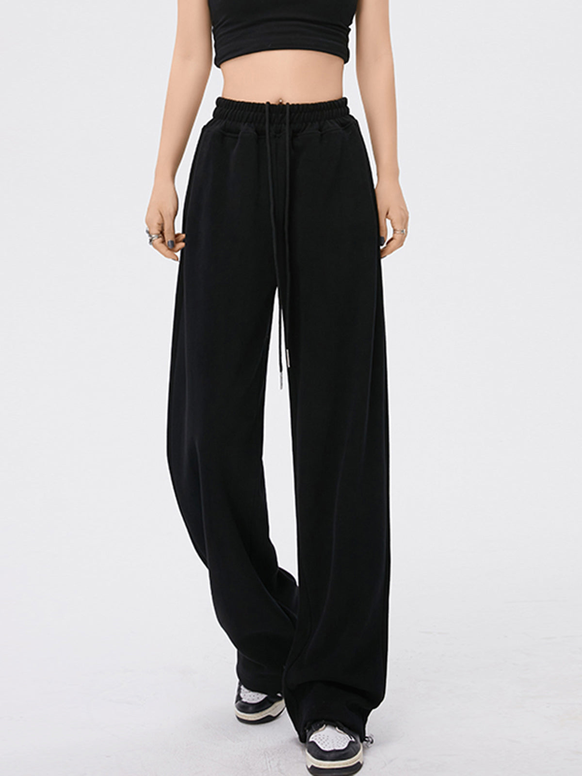 Solid Baggy Sweatpants-CALLISTARI