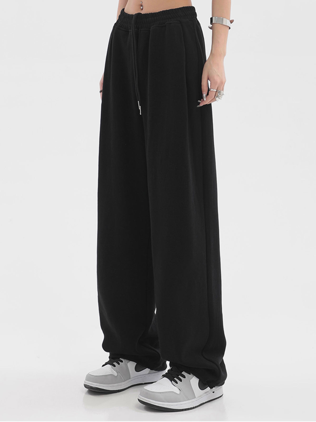 Solid Baggy Sweatpants-CALLISTARI