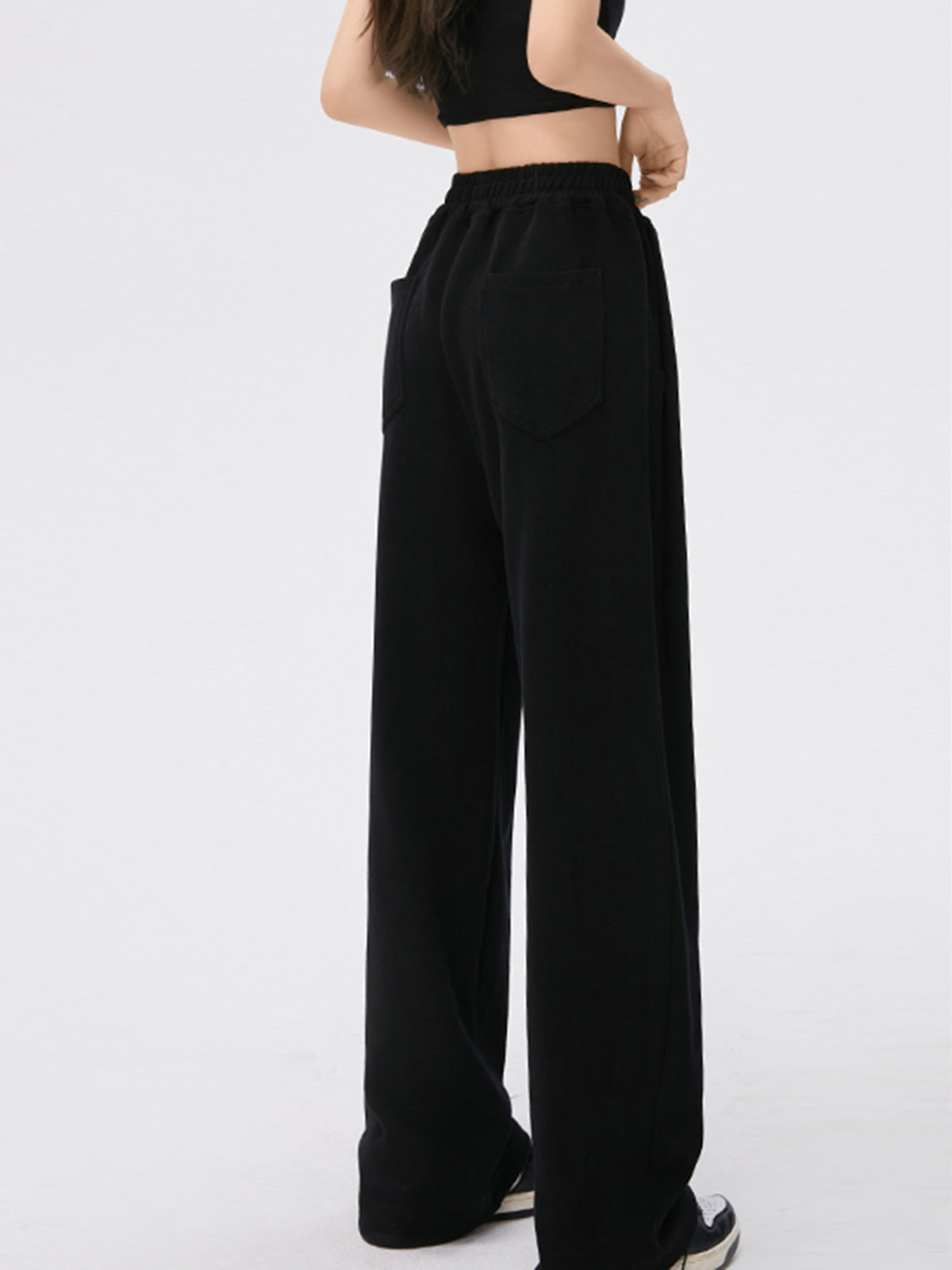 Solid Baggy Sweatpants-CALLISTARI