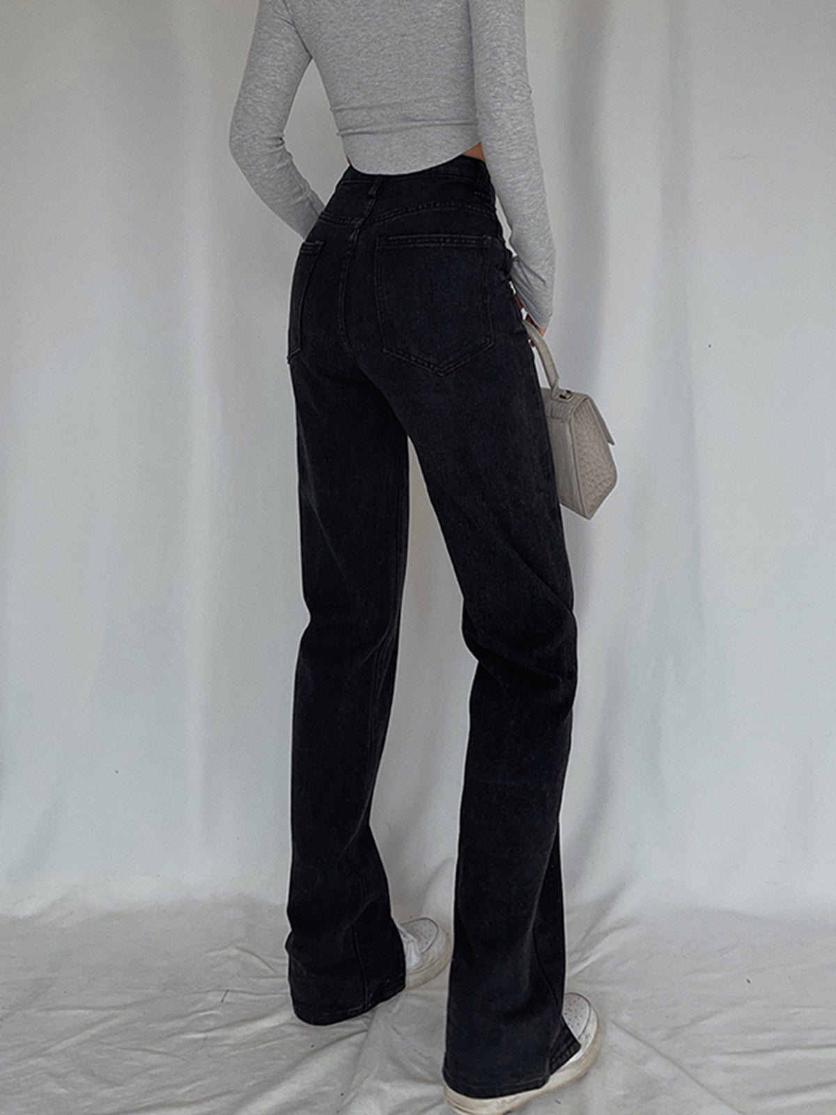 Classic Straight Leg Jeans-Mesadic