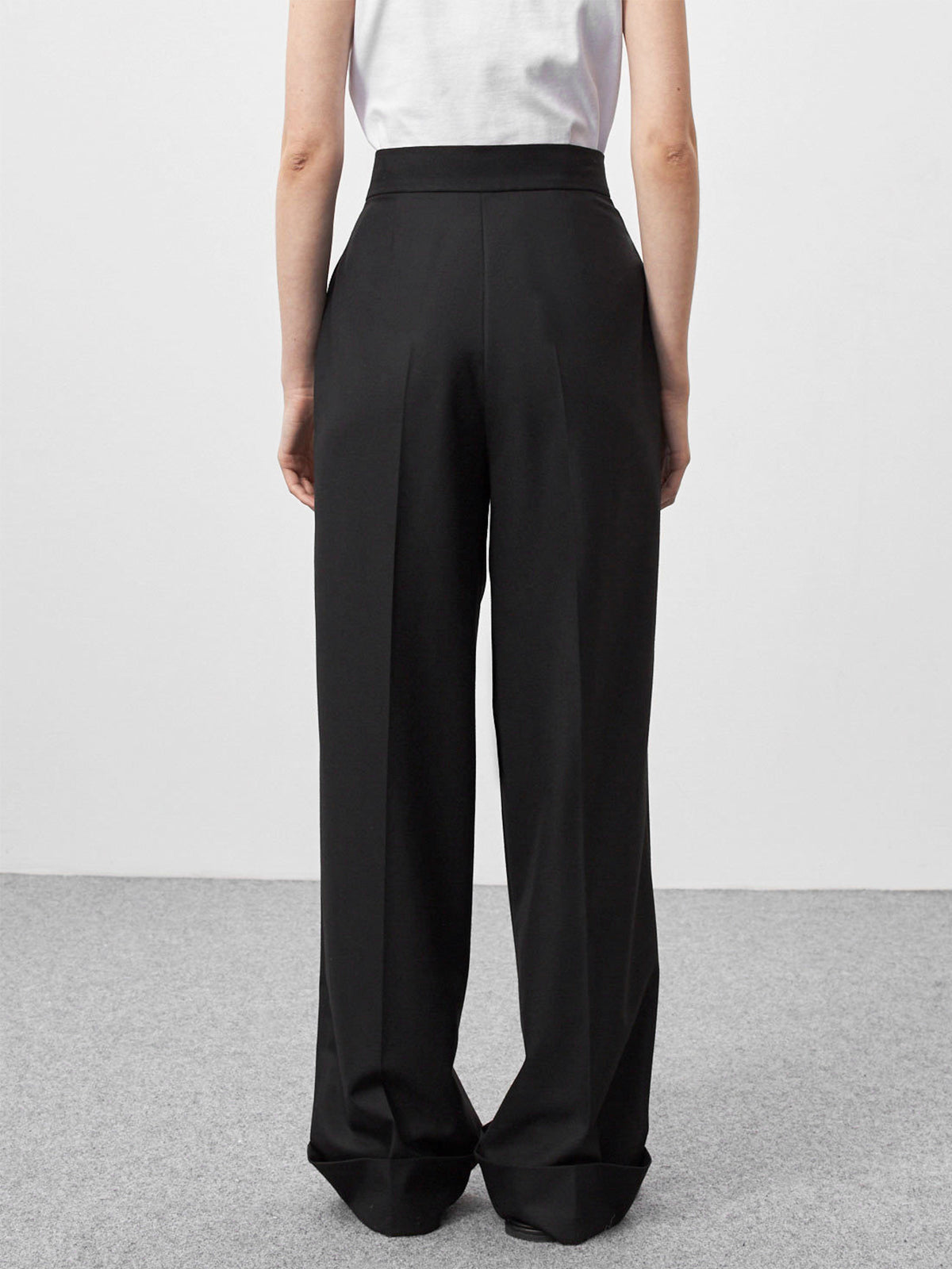 Nostalgia Pleat Wide Leg Pants-CALLISTARI