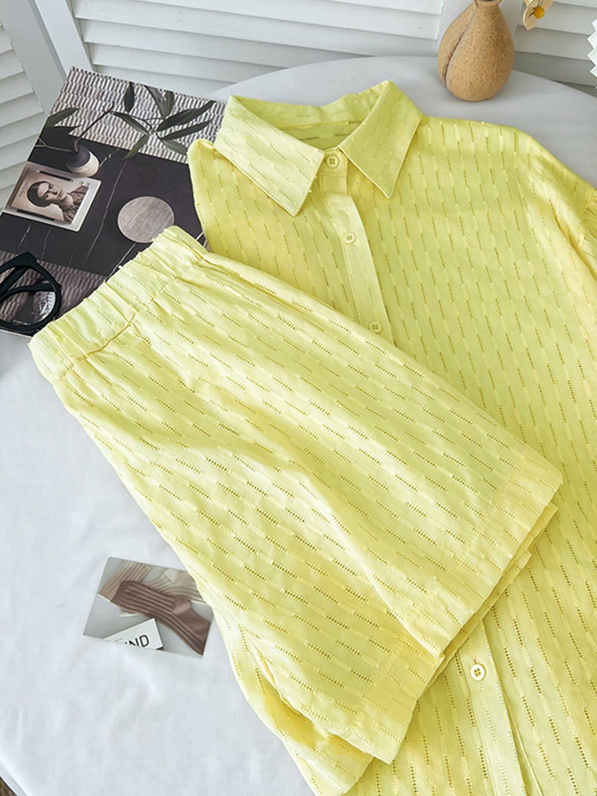 Utility Cover Up Two Piece Shorts Set-CALLISTARI