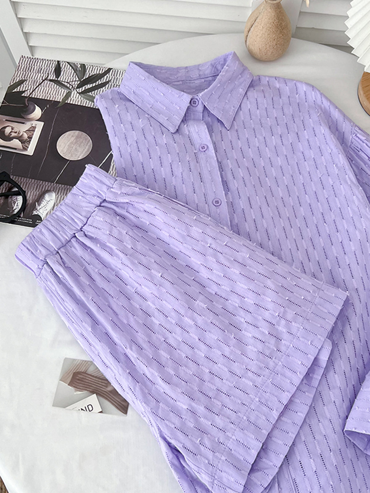 Utility Cover Up Two Piece Shorts Set-CALLISTARI