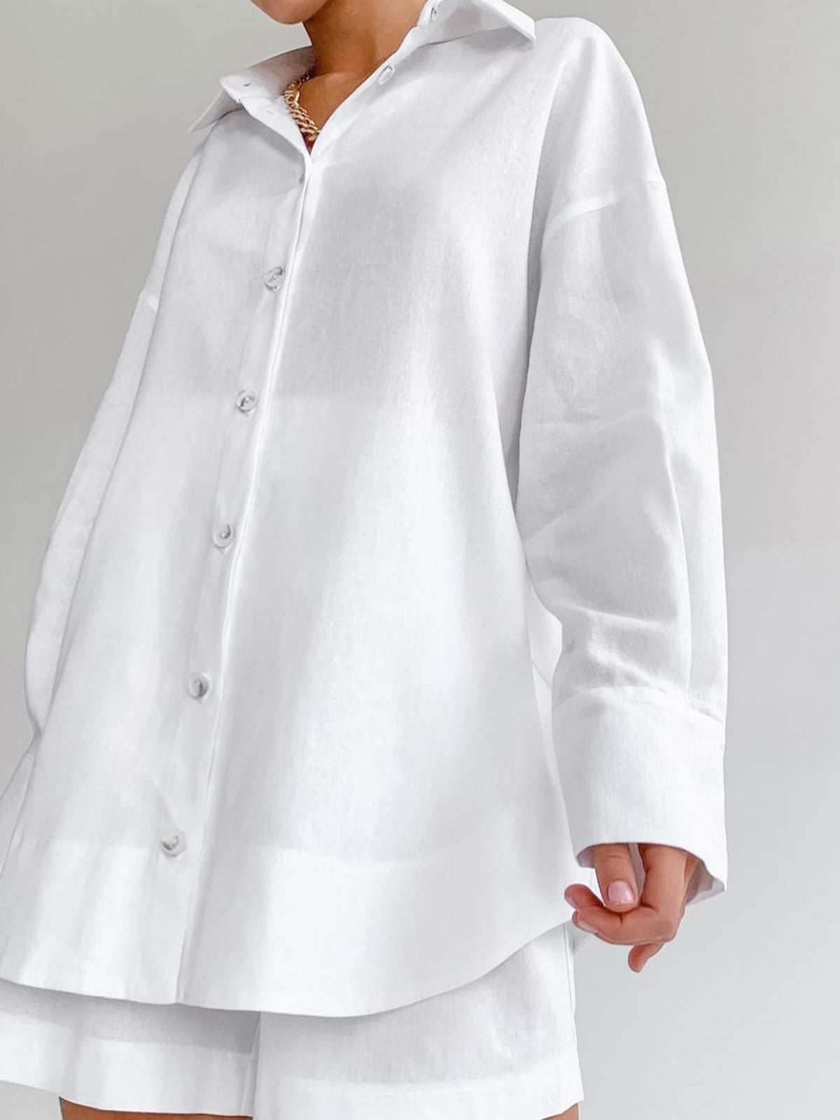 Cotton Beach Two Piece Shorts Set-CALLISTARI