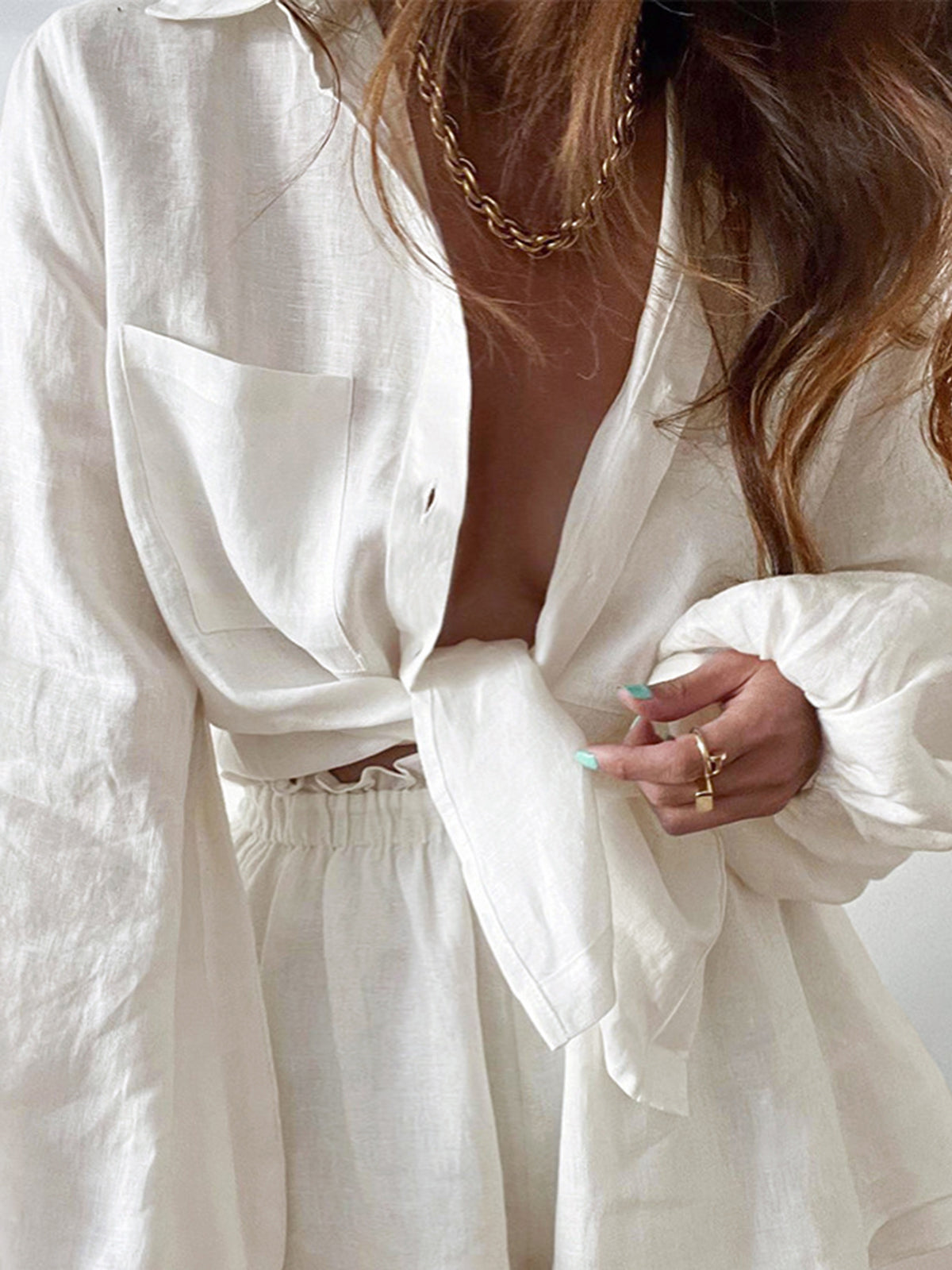 Aegean Two Piece Double Lined Shorts Set-CALLISTARI