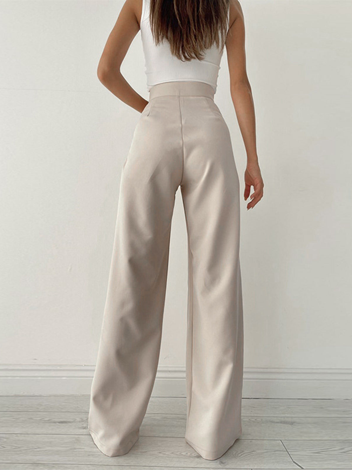 Palazzo Tied Wide Leg Dress Pants-CALLISTARI
