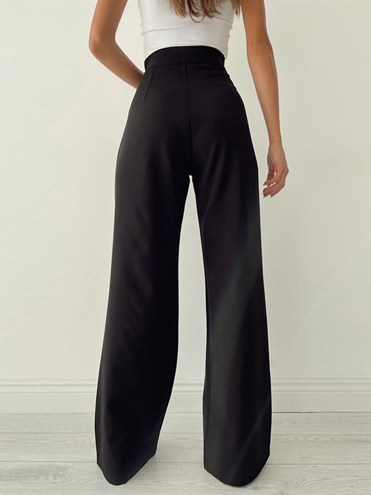 Palazzo Tied Wide Leg Dress Pants-CALLISTARI
