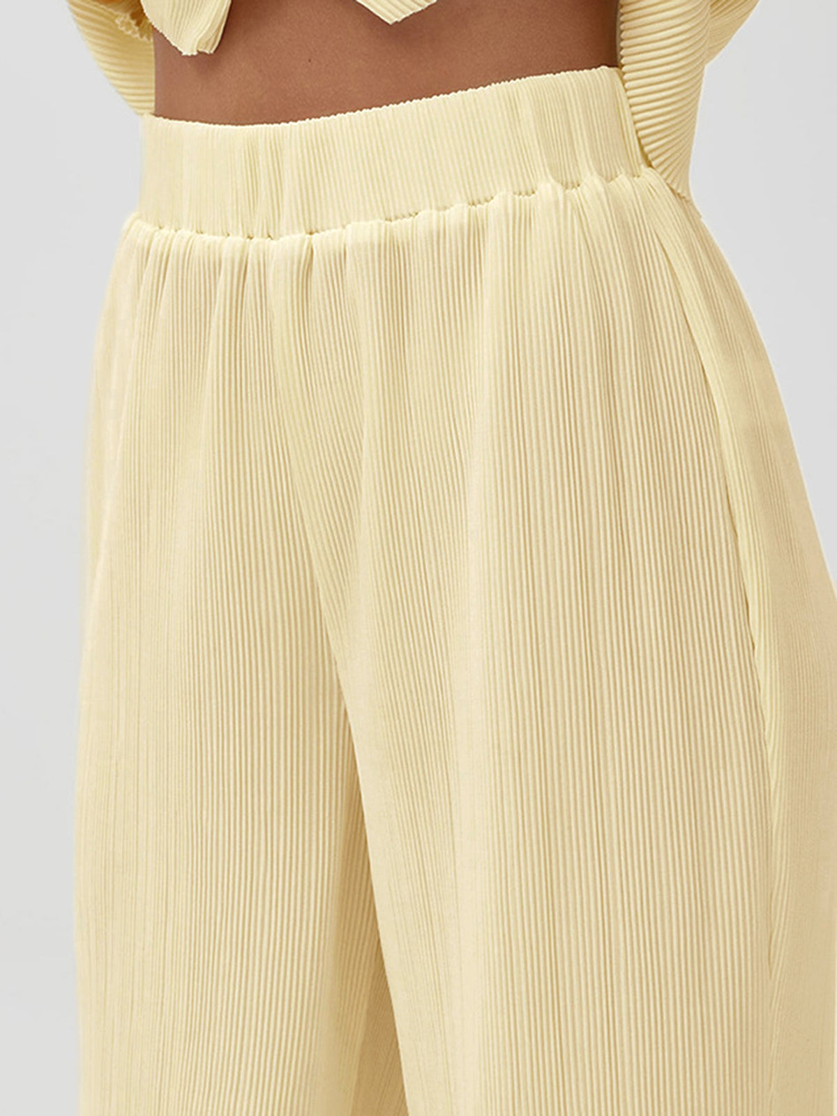 Limoncello Pleat Two Piece Pants Set-CALLISTARI