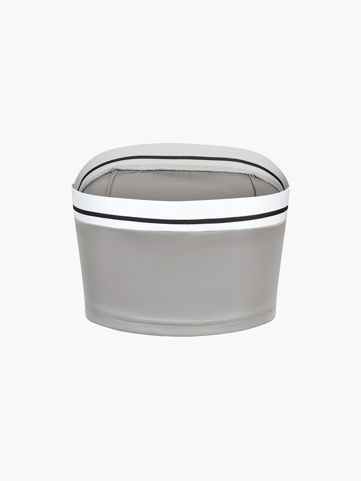 Tube Top Two Piece Contrast Waistband Pants Set-Mesadic