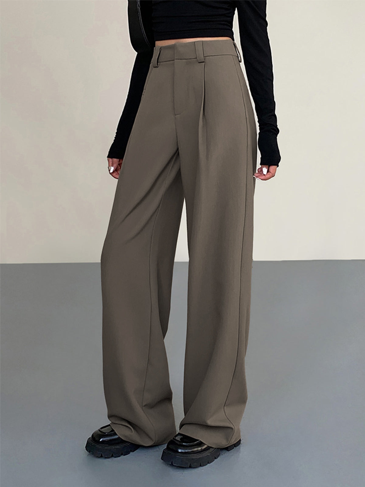 Business Casual Pleat Dress Pants-CALLISTARI