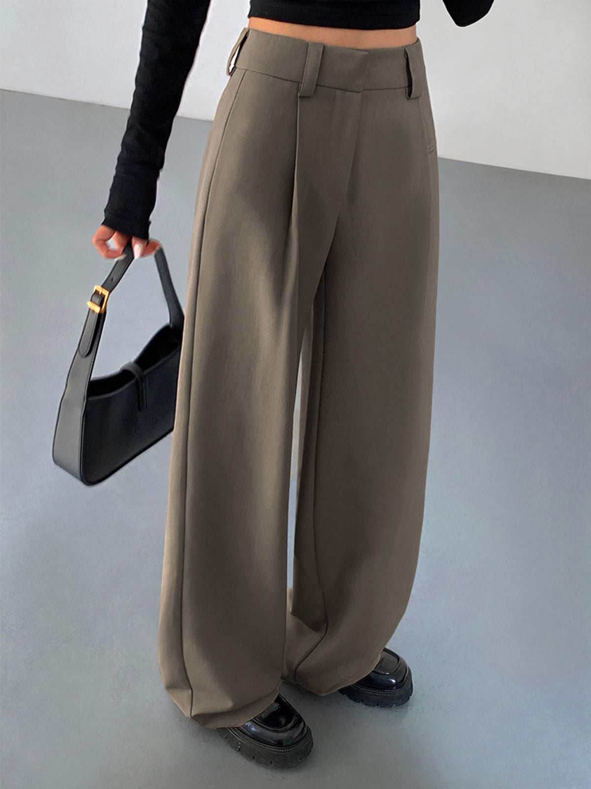 Business Casual Pleat Dress Pants-CALLISTARI