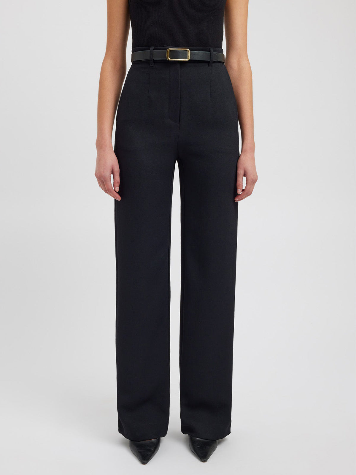 Business Casual Pockets Straight Pants-CALLISTARI