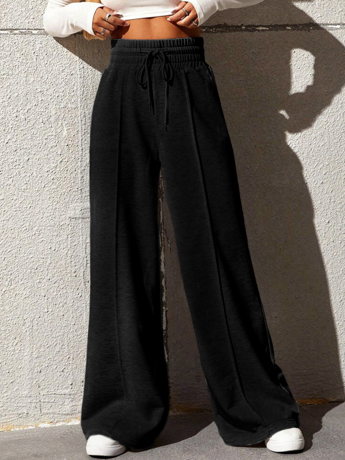 City Walk Wide Leg Sweatpants-CALLISTARI