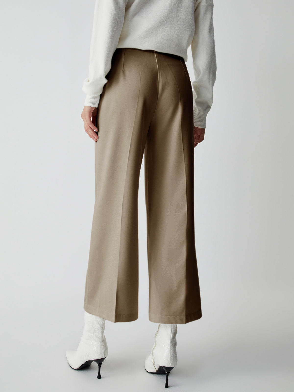 Effortless Wide Leg Culotte Pants-CALLISTARI