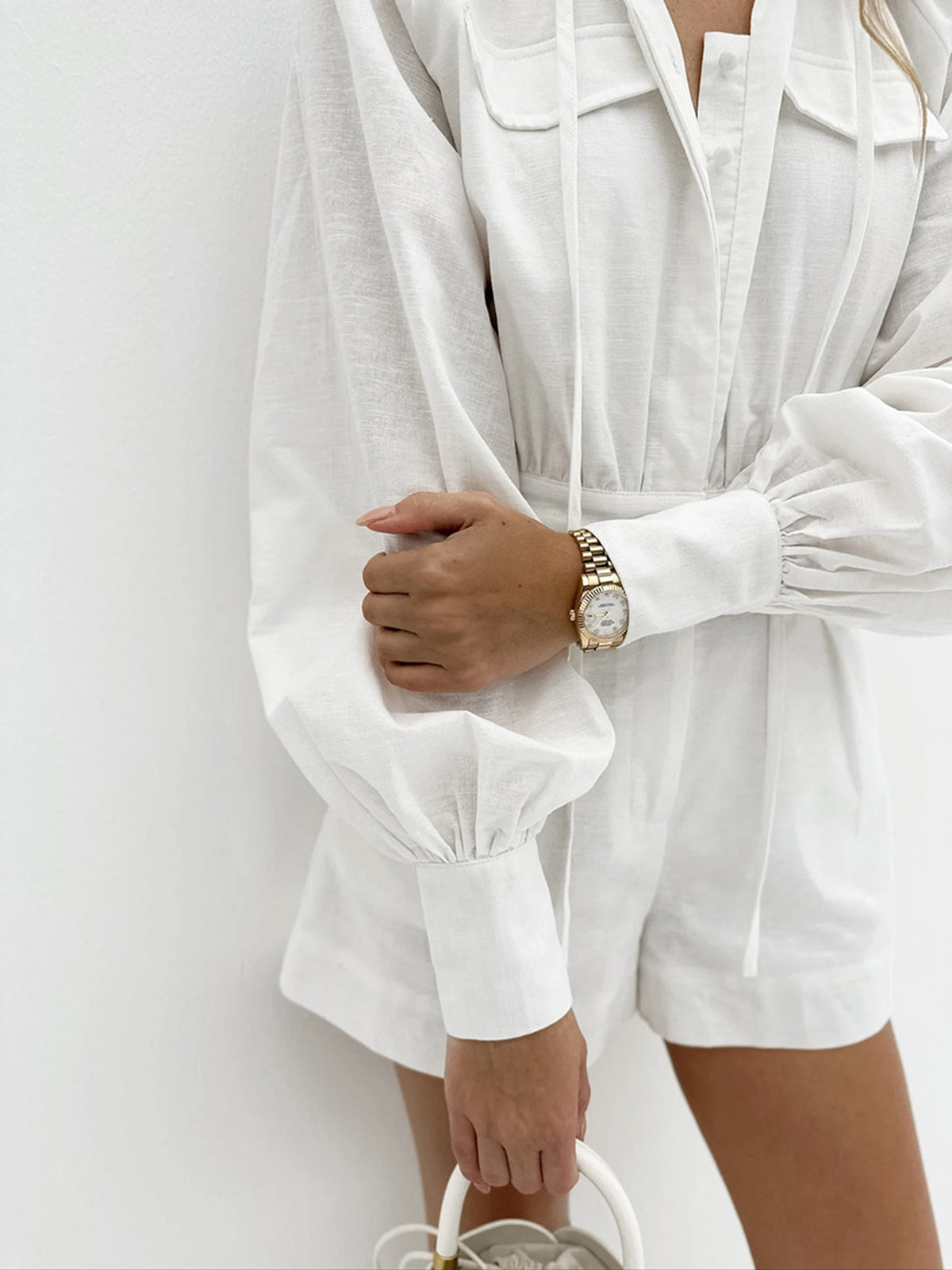 Callistari Callistari Pure Cotton Pocket Short Jumpsuit-CALLISTARI