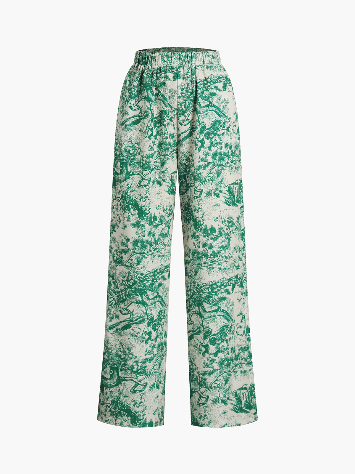 Printed Tie Up Pants Set-Mesadic