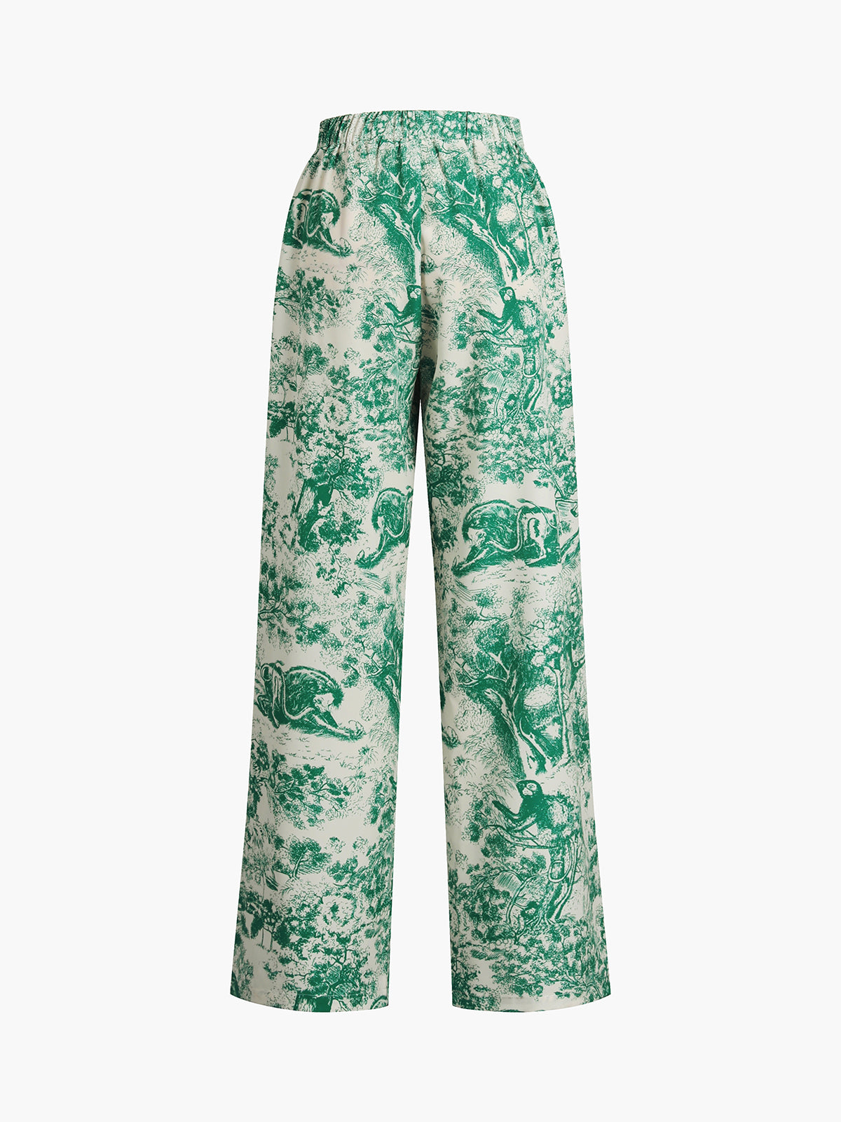 Printed Tie Up Pants Set-Mesadic