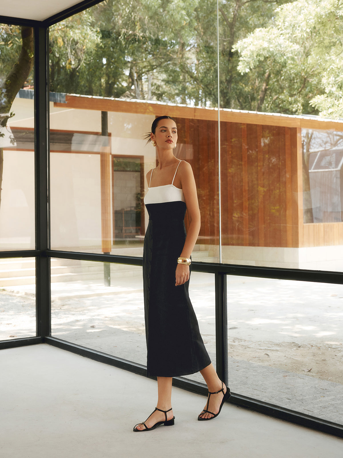 Callistari Callistari Solid Linen Button Maxi Skirt-CALLISTARI