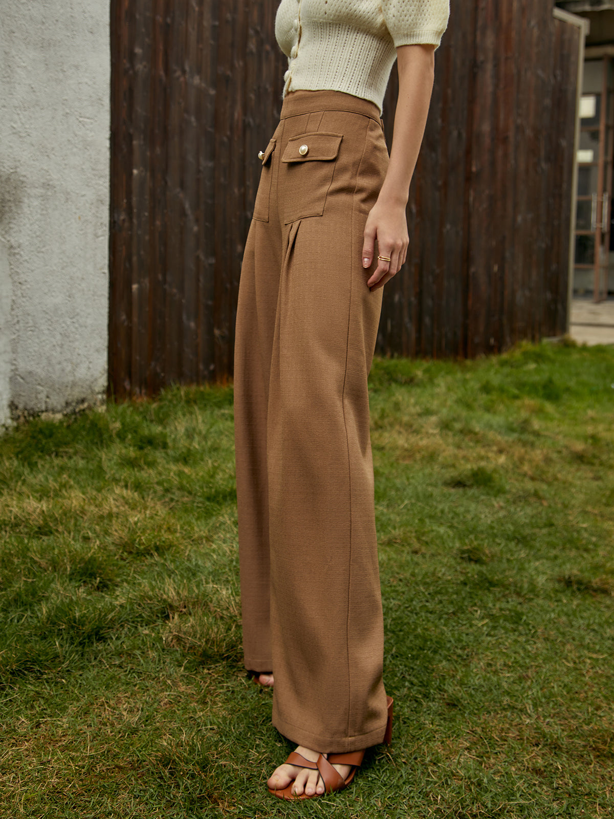 Callistari Callistari Double Pocket Casual Long Pants-CALLISTARI