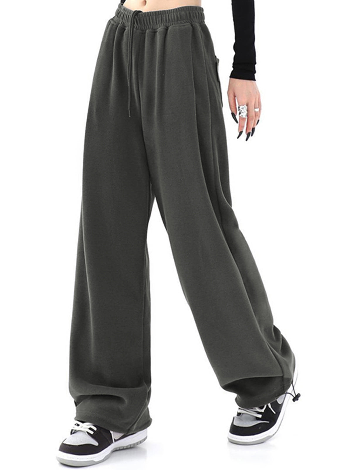 Solid Baggy Sweatpants-CALLISTARI