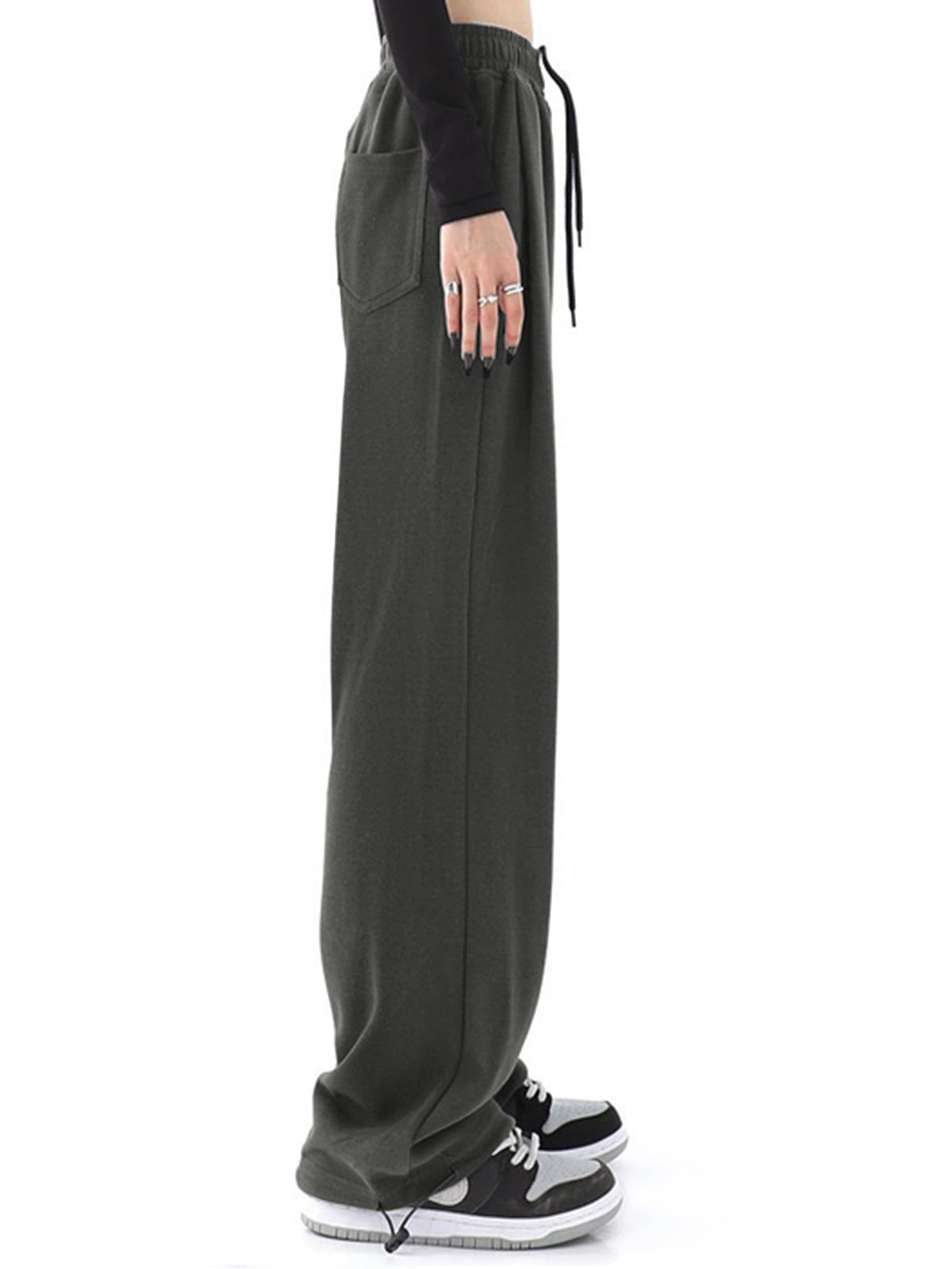 Solid Baggy Sweatpants-CALLISTARI