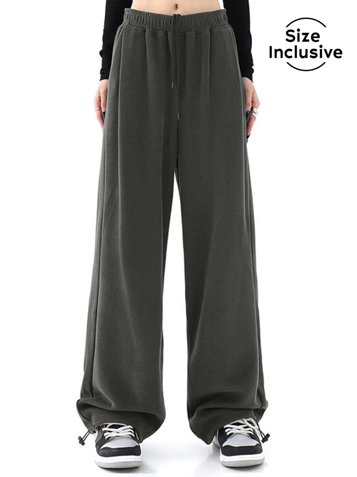 Solid Baggy Sweatpants-CALLISTARI