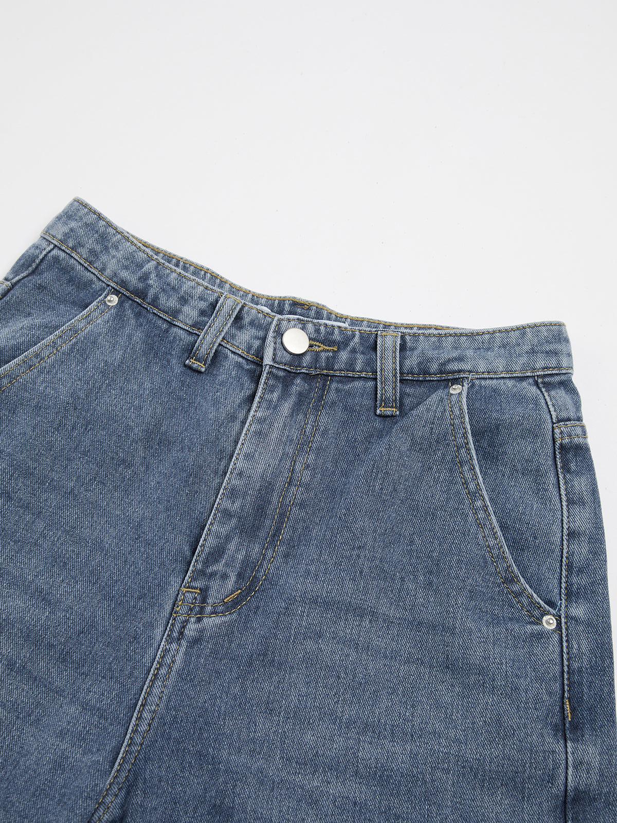 Classic Straight Leg Jeans-Mesadic