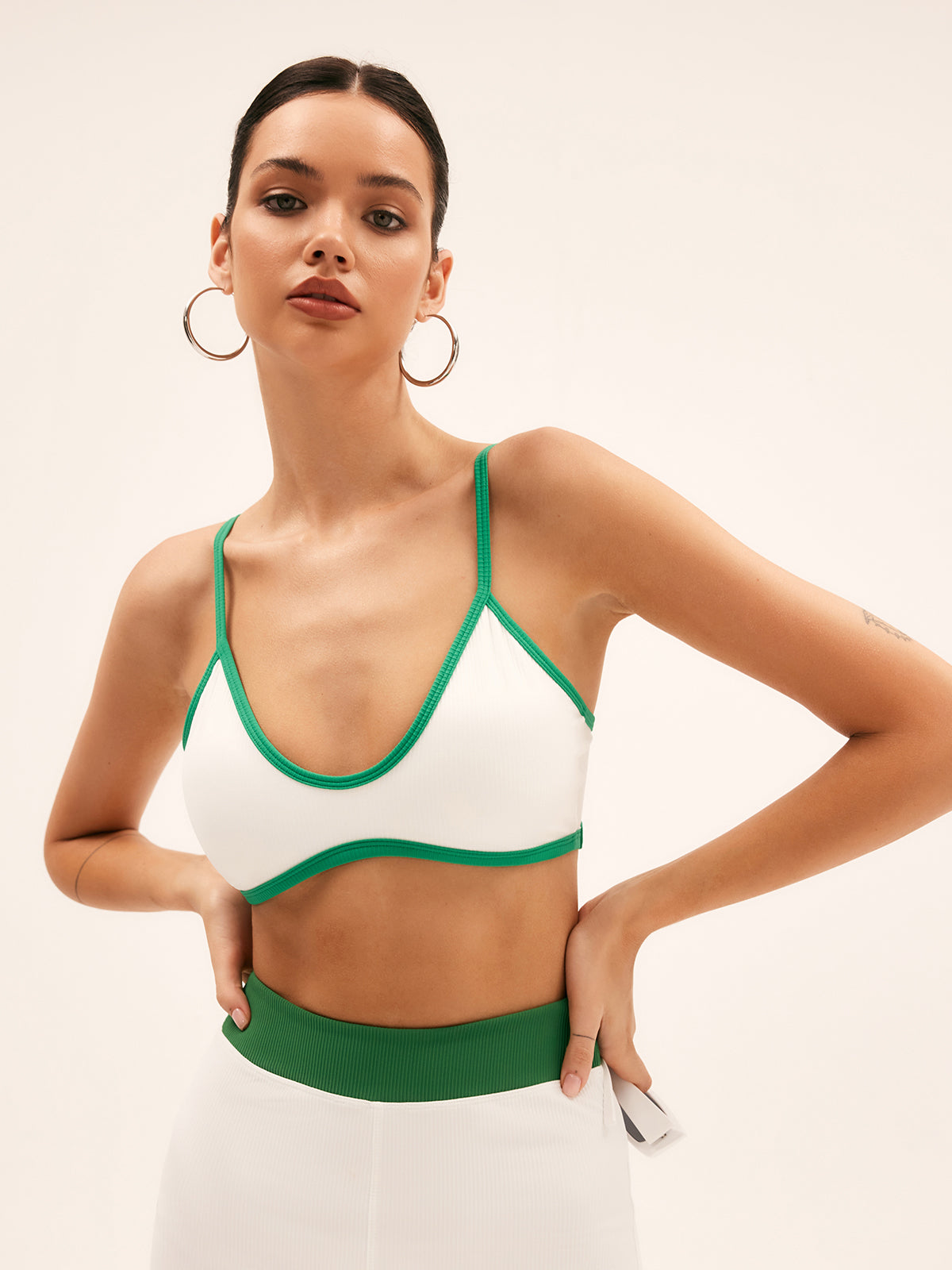 Emerald Contrast Bikini Top-CALLISTARI