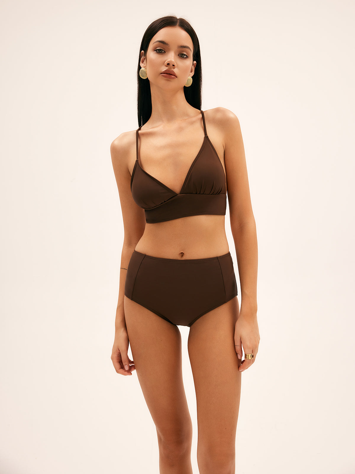 Palm Beloved High Waist Bikini Set-CALLISTARI