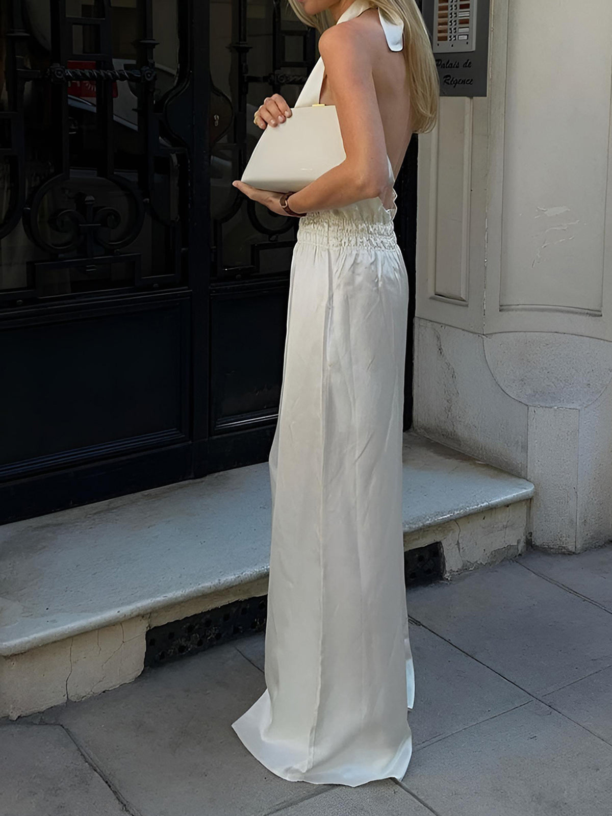 Halter Backless Jumpsuit-CALLISTARI