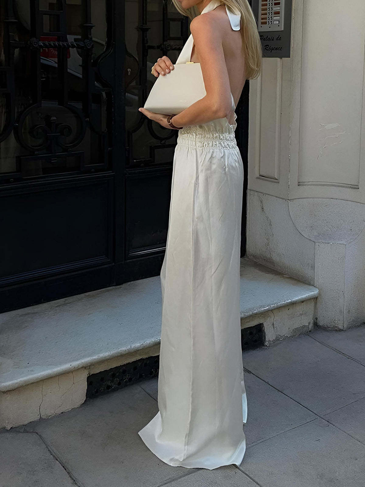 Halter Backless Jumpsuit-CALLISTARI