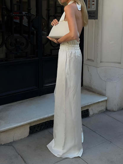 Halter Backless Jumpsuit-CALLISTARI