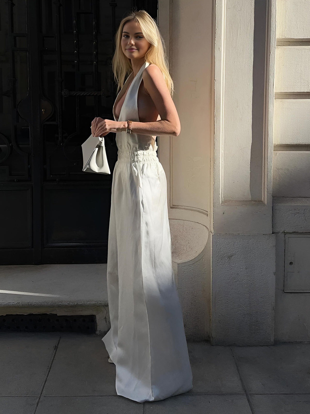 Halter Backless Jumpsuit-CALLISTARI