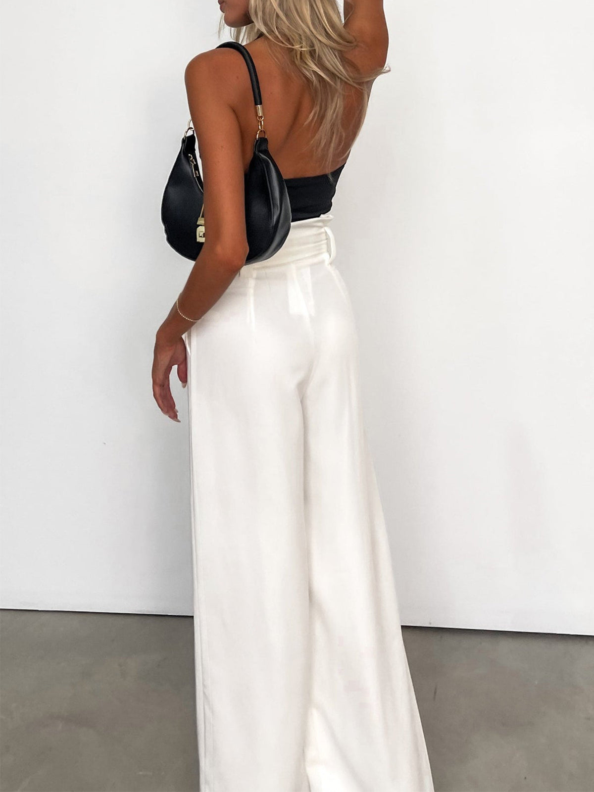 Callistari Callistari Minimalism Knotted Straight Leg Pants-CALLISTARI