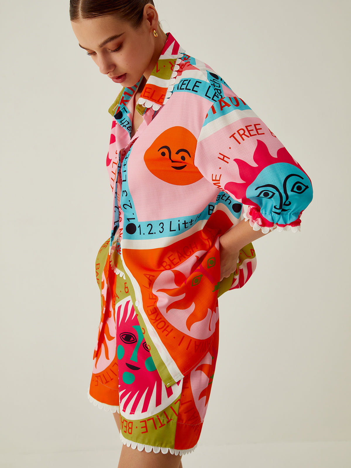 All Over Print Shorts Set-CALLISTARI