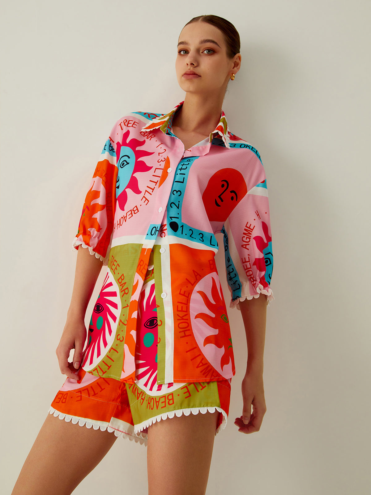All Over Print Shorts Set-CALLISTARI
