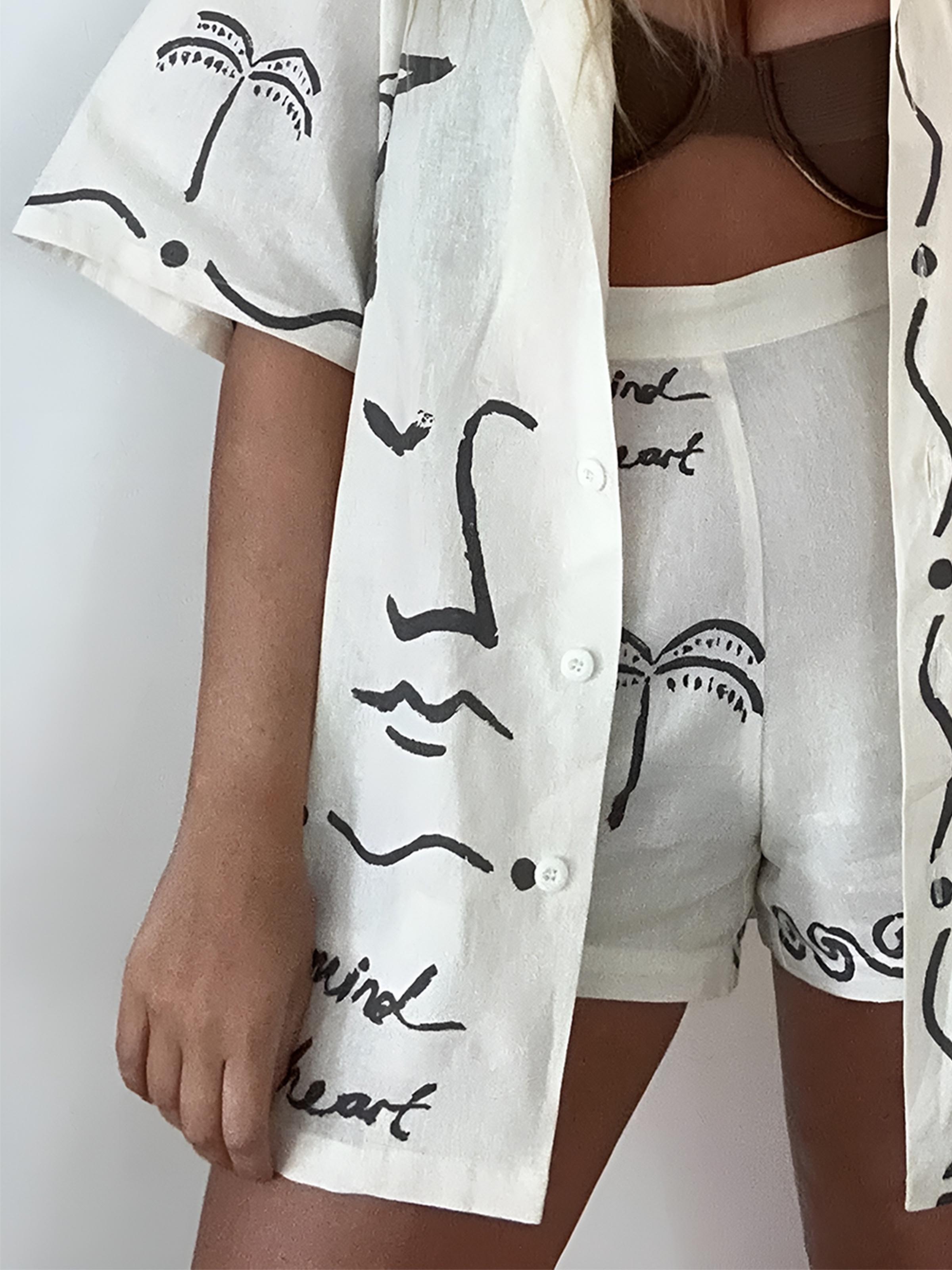 Loosen Print Shorts Set-CALLISTARI